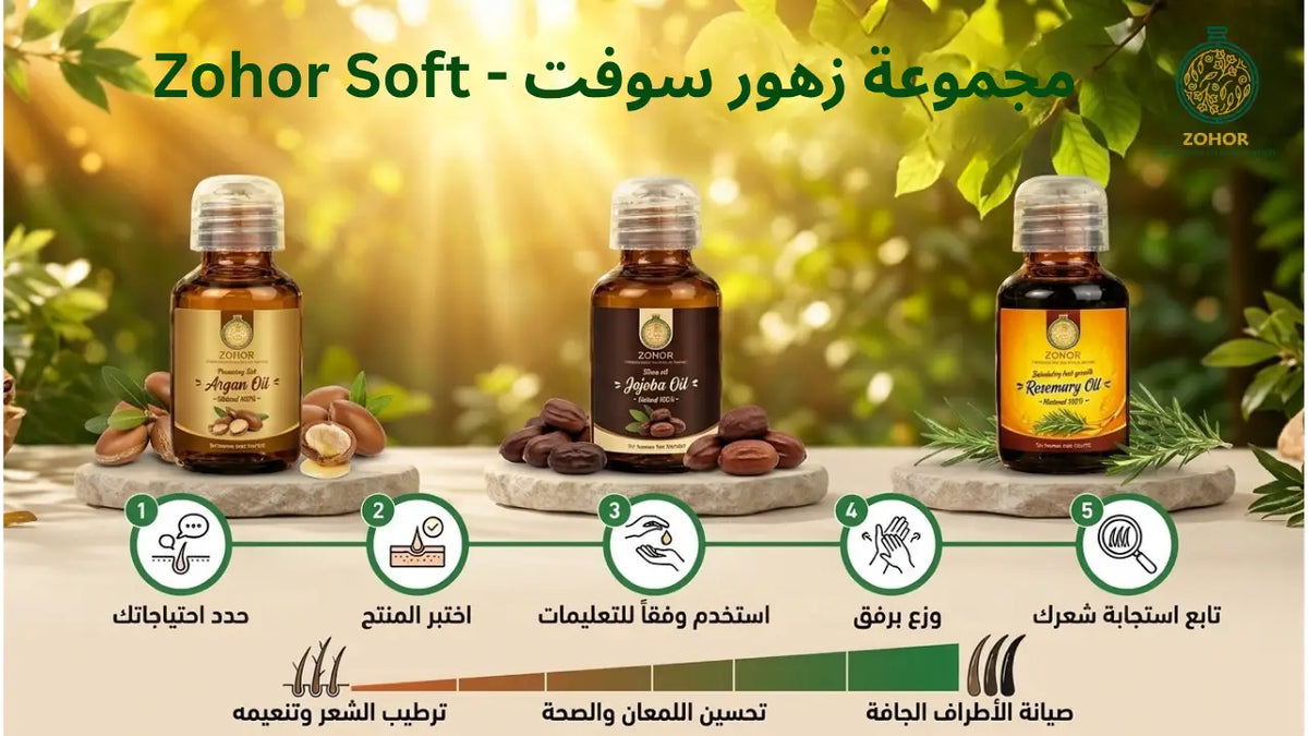 مجموعة زهور سوفت Zohor Soft للشعر: دليل العناية