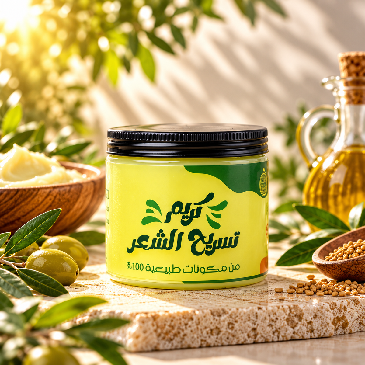 كريم تسريح الشعر